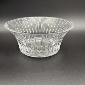 Vtg Mikasa Park Lane Crystal Bowl Graduated Panes